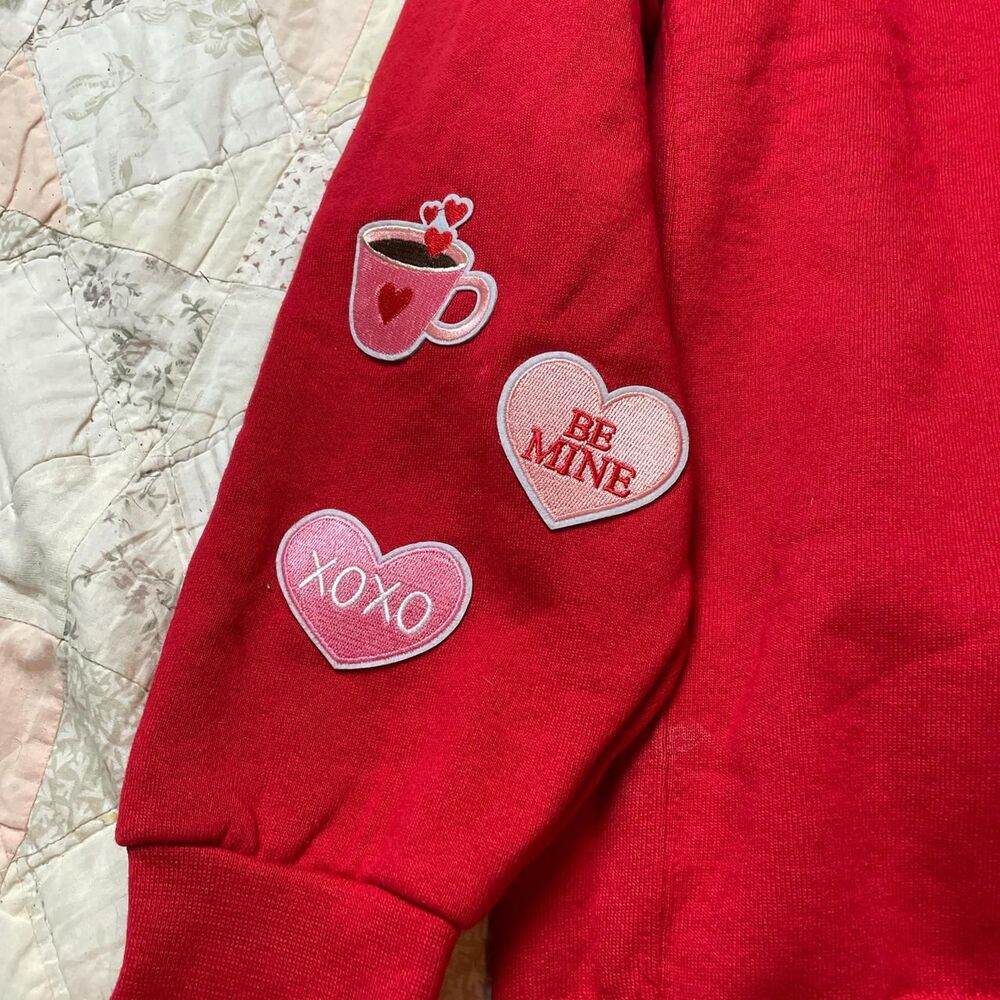 Russell Athletic Hello Kitty Patchwork Red Valent… - image 3